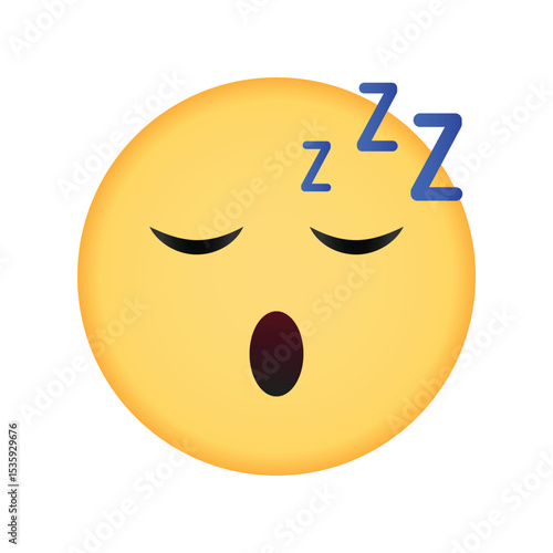 Sleeping emoji with Z signs