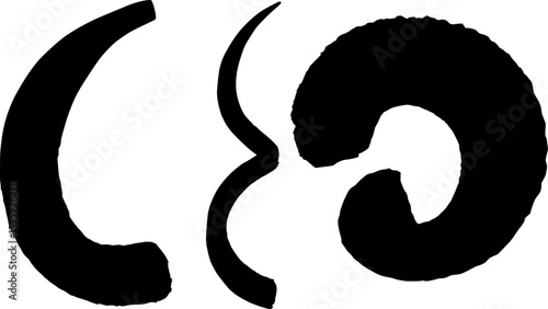 Horn collection silhouette