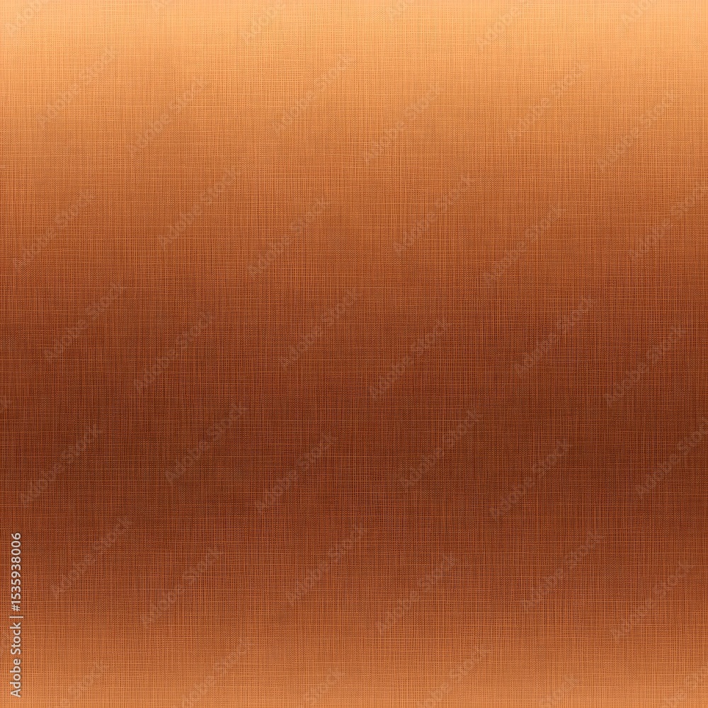 Fototapeta premium Brushed copper gradient with grid pattern, metallic texture background