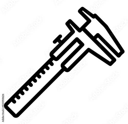 Vernier Caliper Measuring Tool – Precision Instrument for Engineering, Metalworking, Manufacturing, Quality Control, and Dimensional Measurement