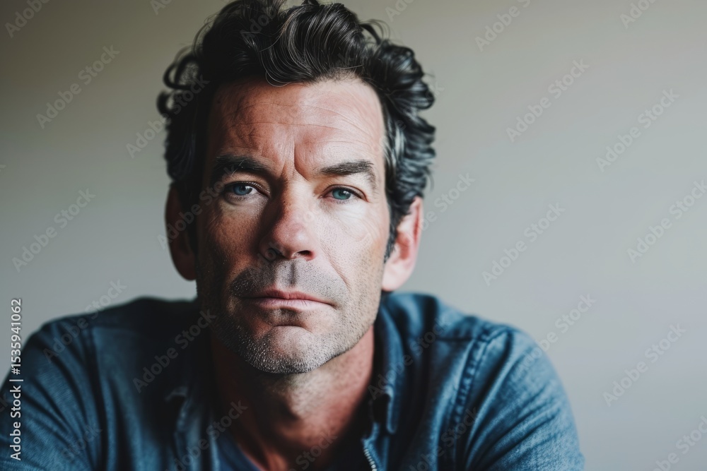Portrait of a handsome middle-aged man. Men's beauty, fashion. Portrait of a handsome middle-aged man. Men's beauty, fashion.