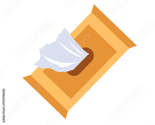 Napkins isolated icon concept. Vector flat graphic design illustration