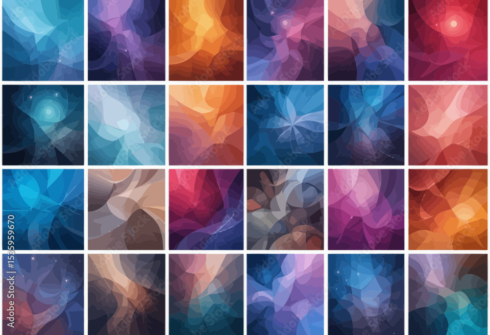Abstract Colorful Nebula Space Background Textures