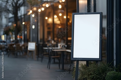 The Blank White Paper Poster Mockup Displayed Outdoors: Versatile Advertising Space