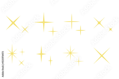 輝きや光を演出するキラキラパーツ集	