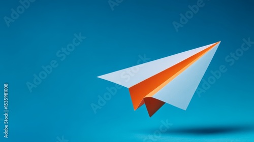 Wallpaper Mural Paper airplane. Premium minimal design concept Torontodigital.ca