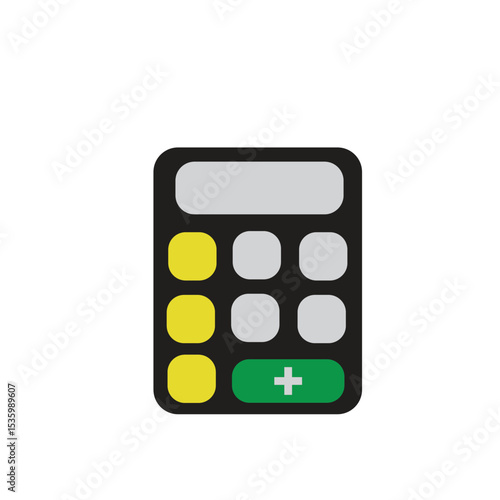 calculator logo icon illustration flat