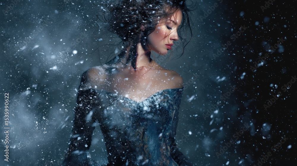 Obraz premium Woman winter elegance