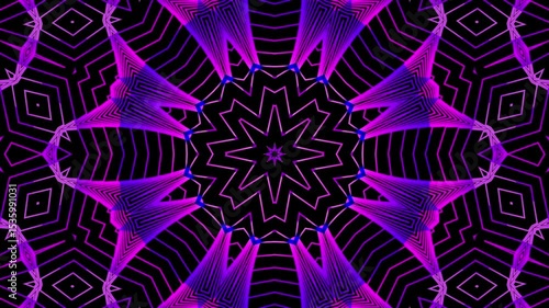 purple fractal kaleidoskop 