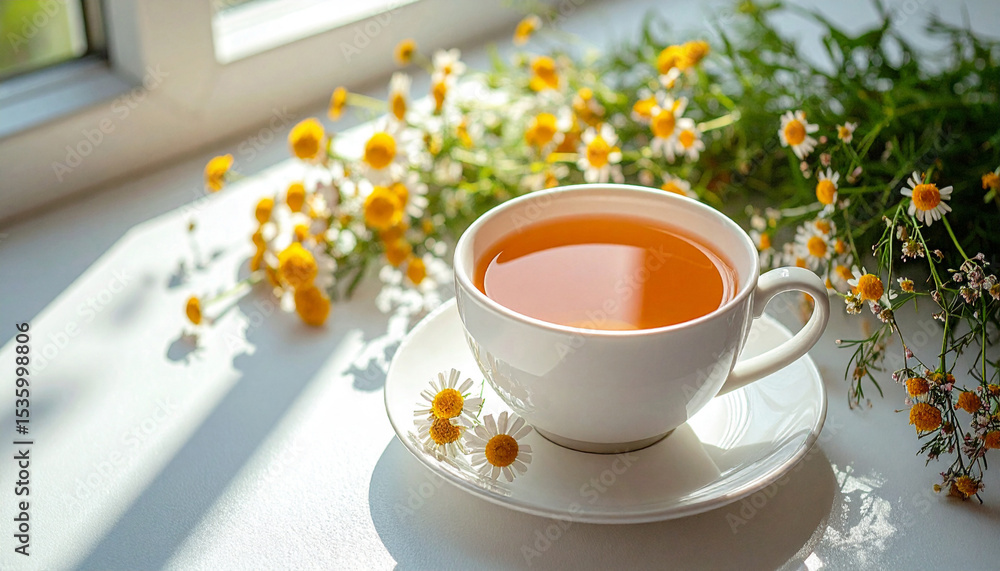 Wildflower Morning with a Cup of Tea Wildflower Morning with a Cup of Tea