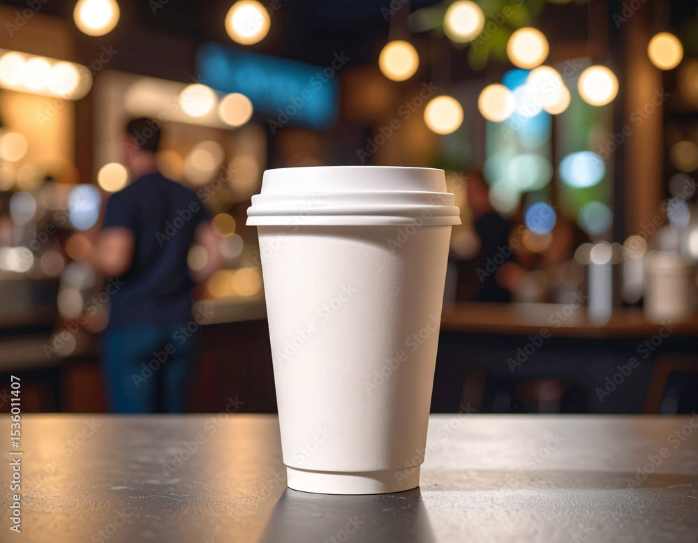 Mockup of Disposable Coffee Cup for Branding Design, Café Promotion, or Product Presentation Mockup of Disposable Coffee Cup for Branding Design, Café Promotion, or Product Presentation