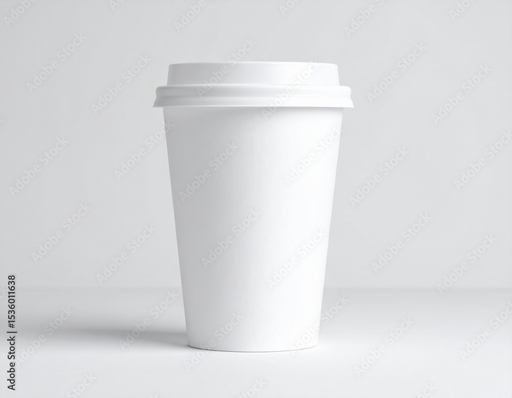 Mockup of Disposable Coffee Cup for Branding Design, Café Promotion, or Product Presentation Mockup of Disposable Coffee Cup for Branding Design, Café Promotion, or Product Presentation