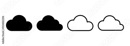 Cloud icon logo design. cloud sign and symbol