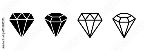 Diamond icon logo design. diamond gems sign and symbol