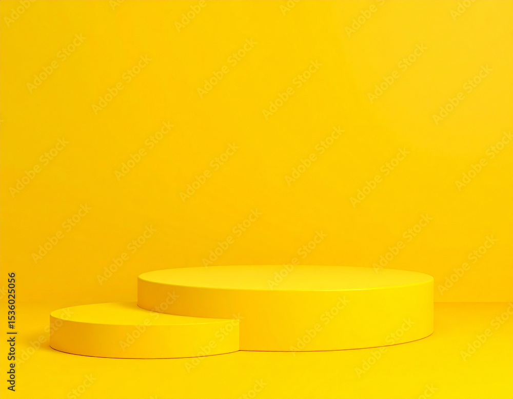 Yellow Pedestal Display in Empty Room Interior with Vivid Background and Minimal Blank Space
Yellow Pedestal Display in Empty Room Interior with Vivid Background and Minimal Blank Space