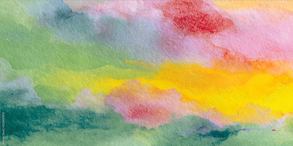 Obraz premium abstract background decorative plaster. Watercolor pastel background. aquarelle colorful stains on paper ai generated. 