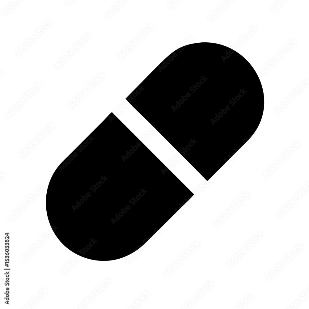 Capsule icon vector illustration Capsule icon vector illustration