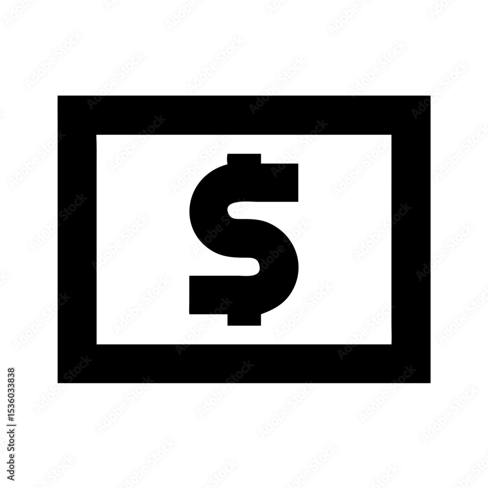 Cash icon vector illustration Cash icon vector illustration