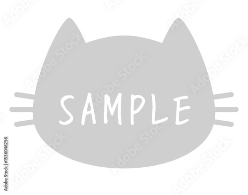 Transparent Cat Watermark with SAMPLE Text