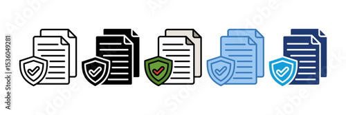 Protect File Icon Element For Design