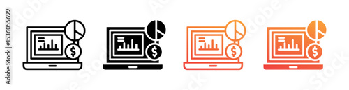 Margin Multi Style Icon Set Vector 