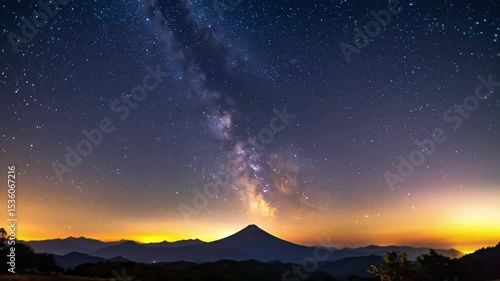 Wallpaper Mural Time-Lapse Video of Starry Night Sky with Moving Stars and Milky Way Torontodigital.ca