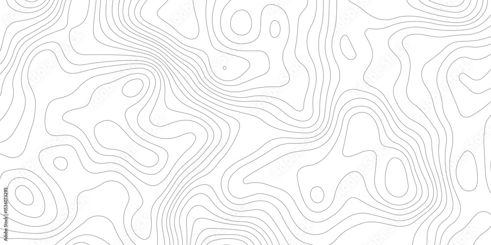 Fototapeta premium white background displays topographic contour lines, creating abstract pattern suitable for various design applications