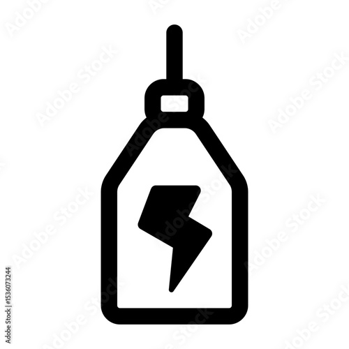 Energy Supplement Bottle Icon