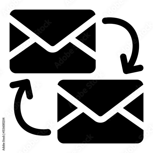 Email Message Exchange Icon