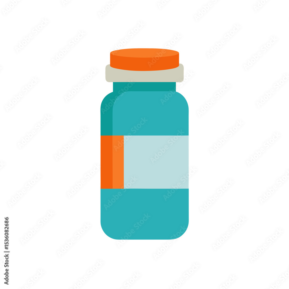 Obraz premium pill bottle on white background