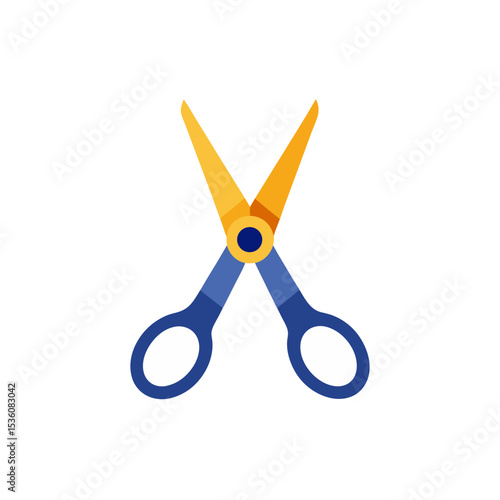 scissors on white background 