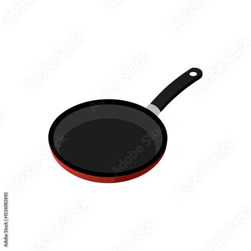 frying pan on white background .svg