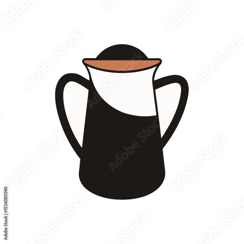 creamer on white background 