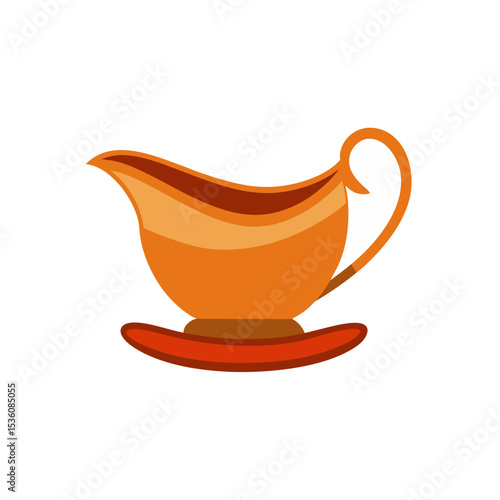 gravy boat on white background .svg