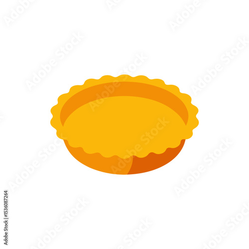 tart pan on white background .svg