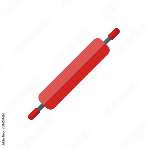 fondant roller on white background  