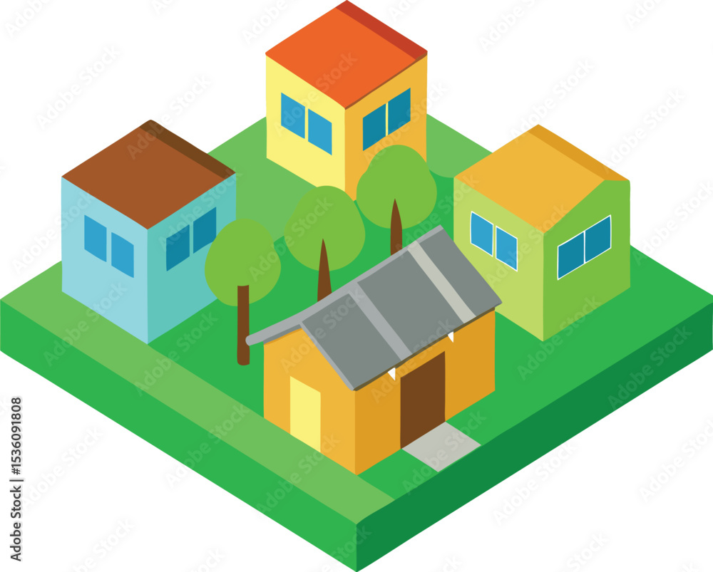 vector isometric house icon vector isometric house icon