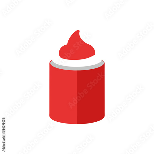 whipped cream can on white background .svg
