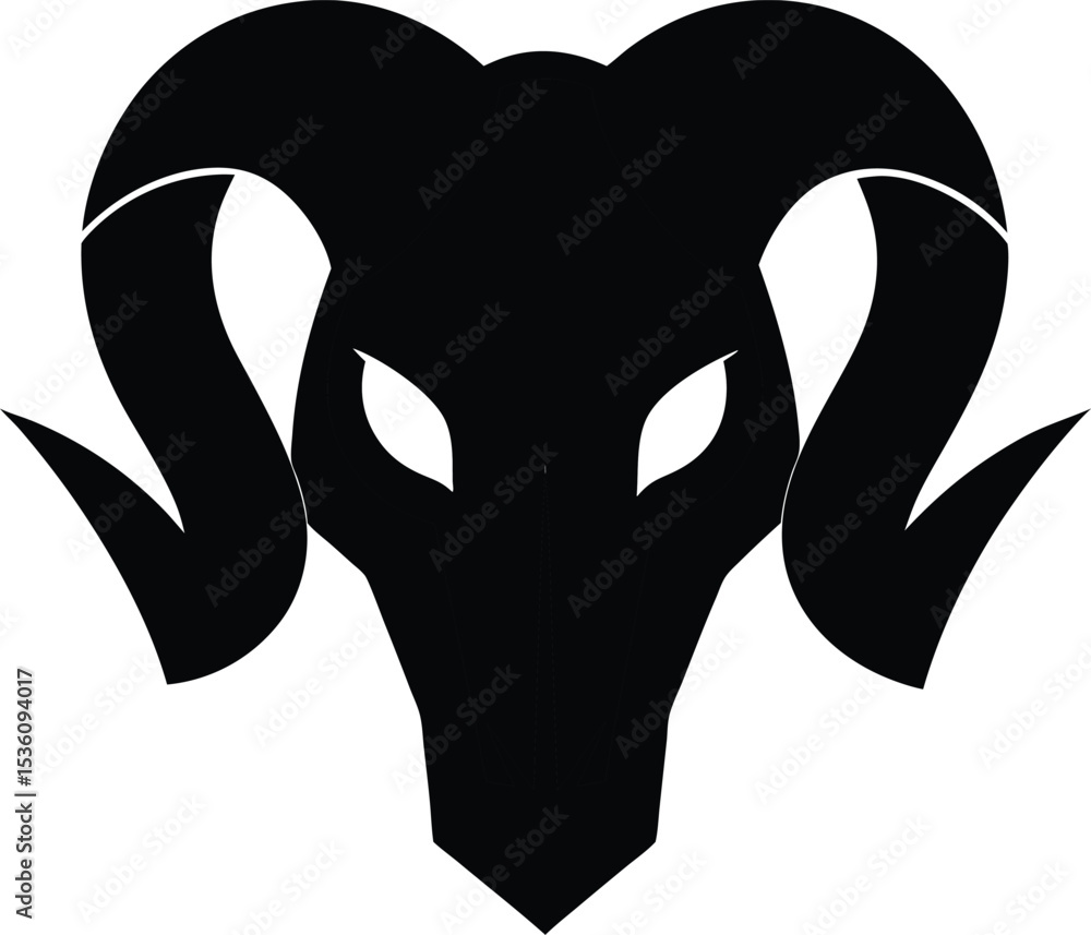 Naklejka premium Buffalo head line art vector art illustration