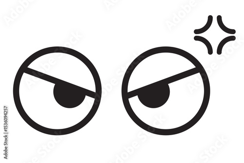 正面から見た目のシンプルなモノクロのアイコン