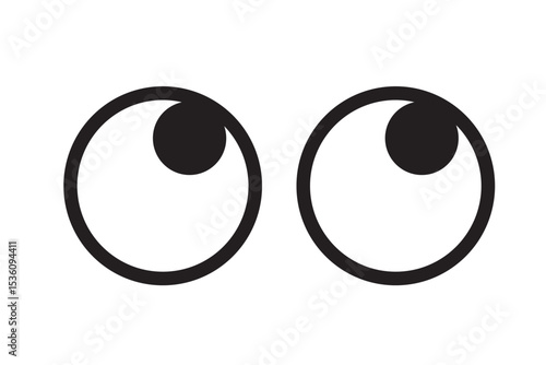 正面から見た目のシンプルなモノクロのアイコン