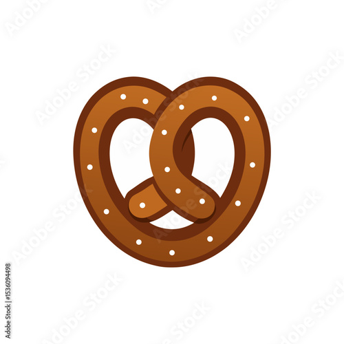 chocolate covered pretzel on white background.svg