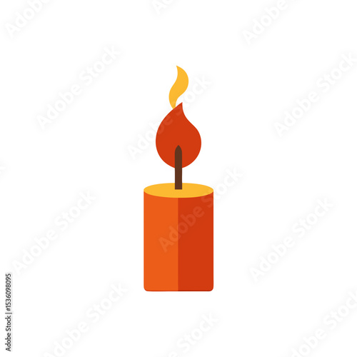 candle wick on white background  .svg