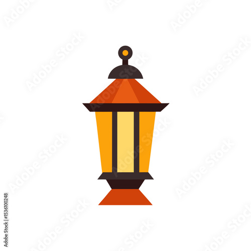lantern on white background 