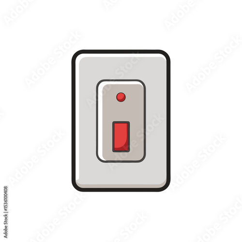light switch on white background  .svg