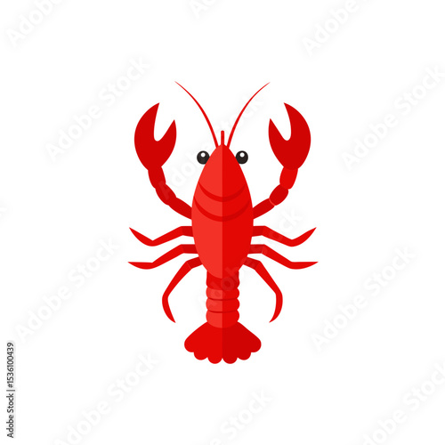 lobster on white background  .svg