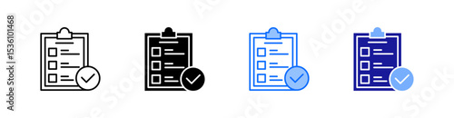 Compliance Multiple Style Icon Set Vector 