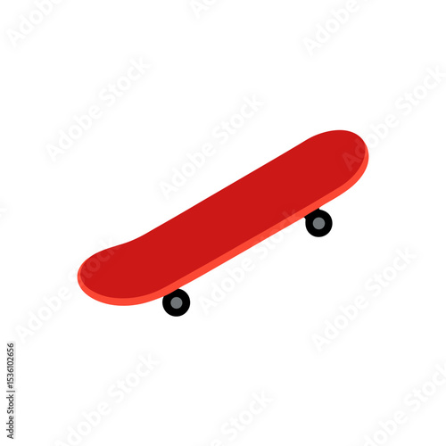 skateboard on white background 