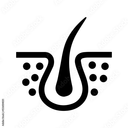 Dermatology cell glyph icon