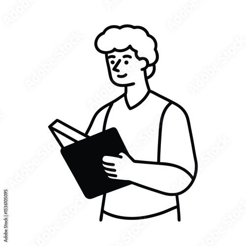 Art student drawing on sketchpad colorful banner design for education or creative advertising